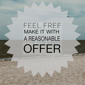 Feel free to make me a reasonable offer 🌺